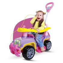 Carrinho Passeio Jip Jip Câmbio Buzina Som Infantil Maral Cor Menina