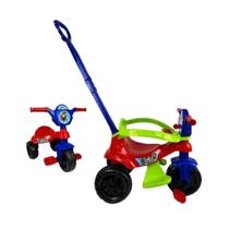 Carrinho Passeio Pedal Haste Infantil Triciclo Dog Vermelho