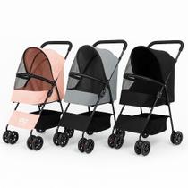 Carrinho Passeio Pet Cachorro Gato 15kg Dobrável Transporte Carrinho Passeio Pet Cachorro Gato 15kg Dobrável Transporte