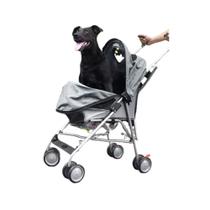 Carrinho Passeio Pet para Transporte Cachorro Happy Cinza Woof