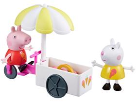 Carrinho Peppa Pig e Suzy Ovelha Hasbro - com Boneco