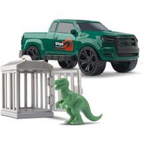 Carrinho Pick Up Dino Capture Cars Com Dinossauro e Jaula