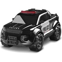 Carrinho Pick-up Force Police 40,5cm Rodas Livres Preto Roma Carrinho Pick-up Force Police 40,5cm Rodas Livres Preto Roma