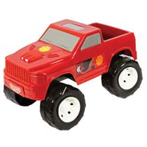 Carrinho Pick Up Off Road 28cm Colorido Adesivado Brinquedo Divertido Para Crianças Mamutte Brinquedos