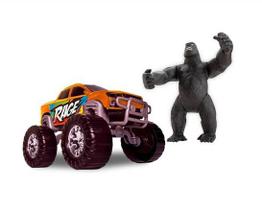 Carrinho Pick-up Rage Truck + Gorila Macaco de 23cm - Samba
