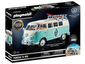 Carrinho Playmobil Volkswagen Limited Edition - Kombi Sunny Brinquedos com Acessórios