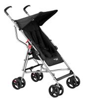 Carrinho Pocket Guarda Chuva Preto e Prateado Multikids