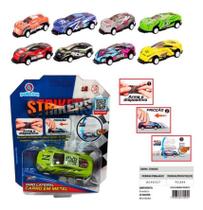 Carrinho Polibrinq Strikers Fricção em Metal Cores Sortidas