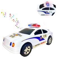 Carrinho Policia Infantil Som Luzes Sirene Bate Volta Brinquedo