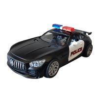 Carrinho Polícia Miniatura Ferro Fricção Mercedes 1:32 - M&J VARIEDADES