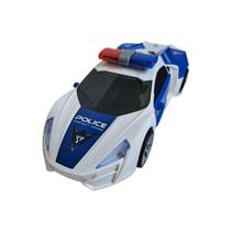 Carrinho Policial Tornado 3D com Sensor e Luzes