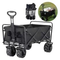 Carrinho Portátil Extra Grande 120KG Rodas Largas Poliéster Anti-rasgo Dobrável Compacto Carrinho Portátil Extra Grande 120KG Rodas Largas Poliéster Anti-rasgo Dobrável Compacto