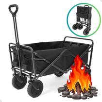Carrinho Praia Camping Dobrável Wagon Pesca supermercado Até 80kg Carga
