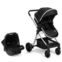 Carrinho Prestige com bebê conforto Voyage Cor: cinza melange