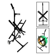 Carrinho Preto Desbobinador para Fitas de Arquear Pet PP