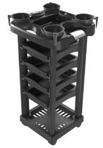 Carrinho Preto para Tintura Luxo - Santa Clara