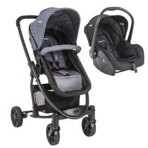 Carrinho Prima com Bebe Conforto MELANGE/AZUL Kiddo