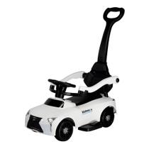 Carrinho Quadriciclo de Passeio Infantil Multmaxx com Empurrador até 30Kg Branco