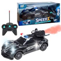 Carrinho que Solta Fumaça da Polícia Brinquedo com Luz Controle Remoto 6 Funções - Toy King Carrinho que Solta Fumaça da Polícia Brinquedo com Luz Controle Remoto 6 Funções - Toy King