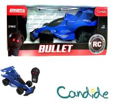 Carrinho Rádio Controle Remoto Bullet Azul Garagem S.A 3531