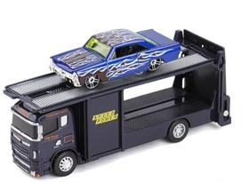 Carrinho Reboque Caminhão Die Cast Baú Preto Metal 1:64 Carrinho Reboque Caminhão Die Cast Baú Preto Metal 1:64