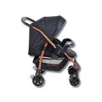 Carrinho rio k preto com cobre + bebe conforto - burigotto