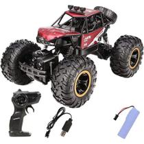 Carrinho Rock 4x4 Truck Controle remoto bateria Off-road crawler - toys