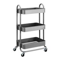 Carrinho rolante Amazon Basics Carvão de cozinha utilitário de 3 camadas Carrinho rolante Amazon Basics Carvão de cozinha utilitário de 3 camadas