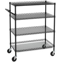 Carrinho rolante Finnhomy 4 Tier Heavy Duty 36x46,4x46,4 cm preto