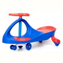 Carrinho Rolimã Infantil Super Car Azul com Volante 360, Rodas com LED e Apoio Antiderrapante para os Pés - UNI TOYS