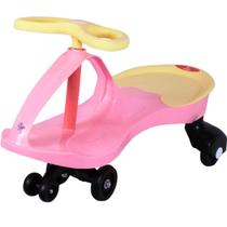 Carrinho Rolimã Infantil Zig Car Rosa C/Volante 360 Castela
