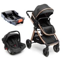 Carrinho Romanzo Travel System Moisés Bebê Conforto e Base Veicular 3 em 1 Infanti