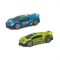 Carrinho Speed Car Hot Wheels com 22cm verde ou azul(sortido) Com Som e Com Luz Multikids BR2086
