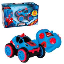 Carrinho Spider Flip Homem Aranha Com Controle Remoto