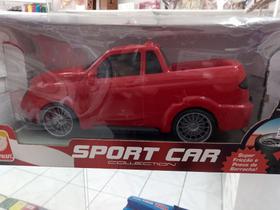 Carrinho Sport Car Com Fricção Pneus de Borracha Branco - Silmar Brinquedos