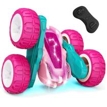Carrinho Stunt Rosa Radical RC Ótima Durabilidade Carrinho Stunt Rosa Radical RC Ótima Durabilidade