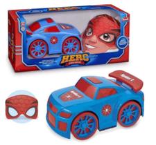 Carrinho Super Heróis Coleção Hero Time C/Mascara - Usual Brinquedos