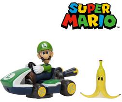 Carrinho Super Mario Kart Spin Out Com Banana - Candide