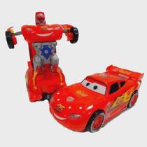 Carrinho Super Robots relámpago mcqueen Carro Vira Robô Emite Luz Som Transformers Carrinho Super Robots relámpago mcqueen Carro Vira Robô Emite Luz Som Transformers