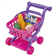 Carrinho Supermercado De Brinquedo Infantil Com Acessórios Mercadinho-BSToys 575