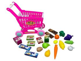 Carrinho Supermercado Infantil IMPORTWAY Rosa BW173RS - Importway Kids