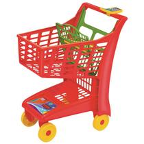 Carrinho supermercado infantil vermelho - magic toys 872