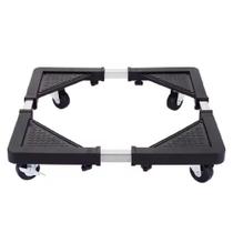 Carrinho Suporte Ajustável com Rodinhas Para Geladeira, Fogão, Máquina de Lavar e Refrigerador