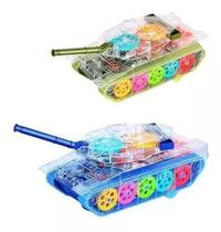 Carrinho Tank Infantil Transparente Colorido Bate E Volta Carrinho Tank Infantil Transparente Colorido Bate E Volta