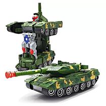Carrinho Tanque Vira Robô Com Projeção De Luz E Sons Carrinho Tanque Vira Robô Com Projeção De Luz E Sons