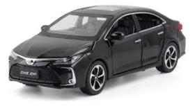 Carrinho Toyota Corolla De Metal Miniatura Cor Preto