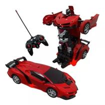 Carrinho Transforma em Robô Controle Remoto Transformers Lamborguine 1:18 Brinquedo - Ark Toys