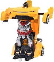 Carrinho Transformável Controle Remoto Megaformers Auto Saturn Amarelo Multikids BR1653 Carrinho Transformável Controle Remoto Megaformers Auto Saturn Amarelo Multikids BR1653