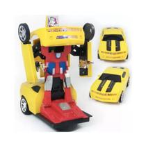 Carrinho Transformers: Camaro Vira Robô Com Luzes Incríveis.