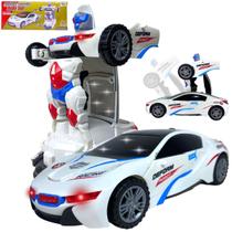 Carrinho Transformers Vira Robo Bate E Volta Som E Luz